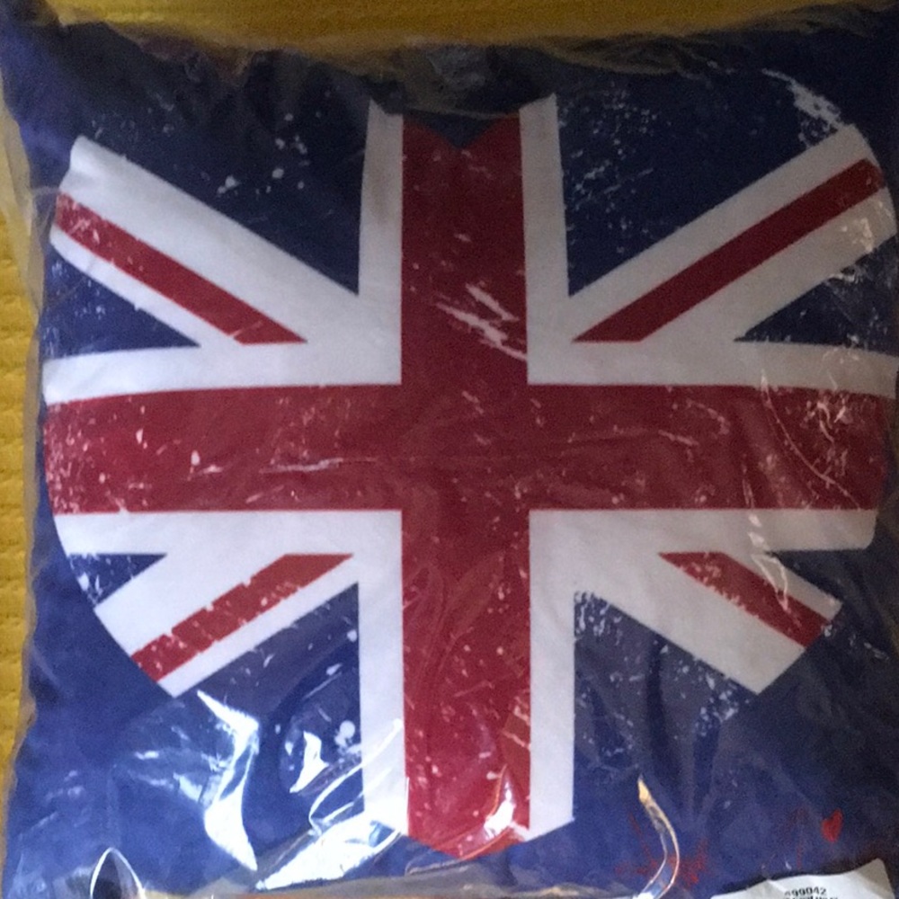 NEW! Union Jack Throw Pillow
